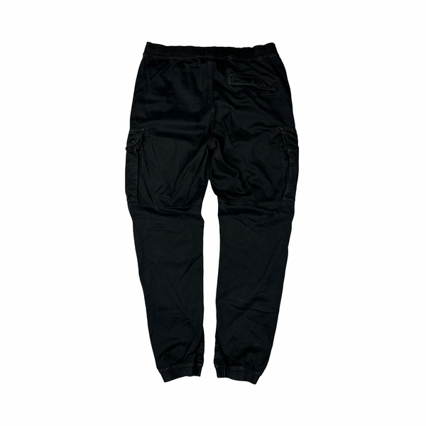 Stone Island 2021 RE T Black Cargo Trousers - Large