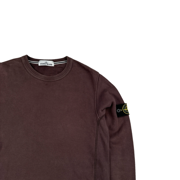 Stone Island 2015 Plum Cotton Crewneck Sweatshirt - Medium