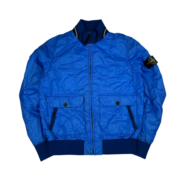 Stone Island 2009 Blue Tyveck Mesh Lined Jacket - Medium