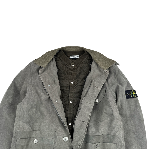Stone Island 2003 Vintage Paul Harvey Moleskin Jacket - Large