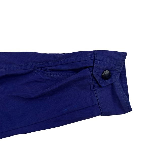 CP Company Electric Blue Cotton 50 Fili Goggle Overshirt - XL