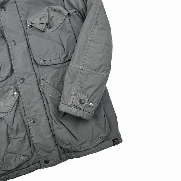 Nemen Grey Multi Pocket Double Lined Hood Smock Jacket - Large