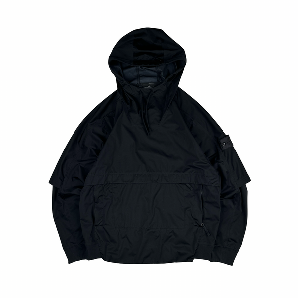 Stone Island Shadow Project 2020 Black Nylon Hooded Smock - Large