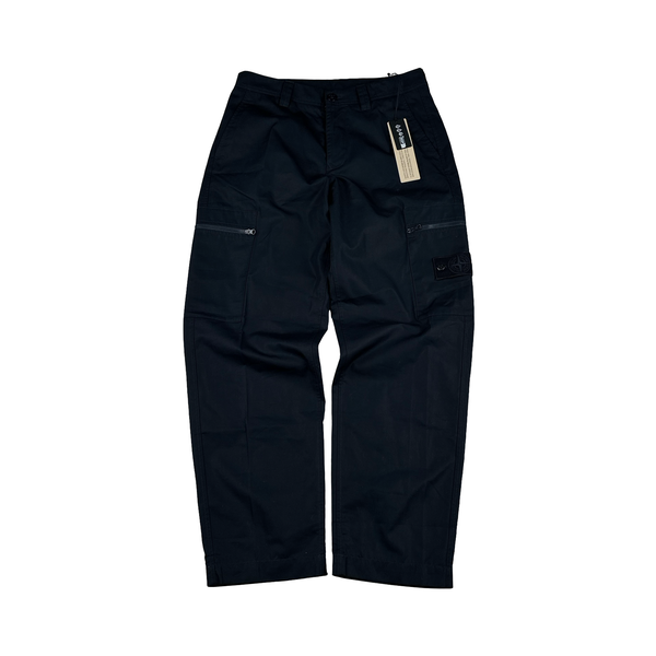 Stone Island 2024 Navy Ghost Cargo Trousers - 30"