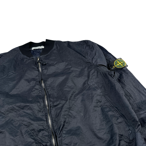 Stone Island 2008 Navy Mesh Badge Lightweight Jacket - Large