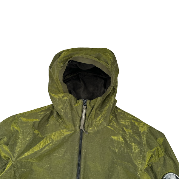 CP Company P.Ri.S.M Green Prismatic Ripstop Membrane Hooded Jacket - Large