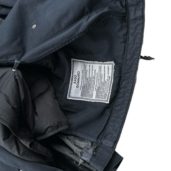 Stone Island 2010 Navy Raso Gommato Down Lined Jacket - Small