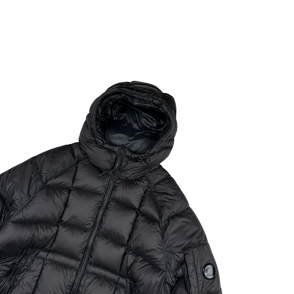 CP Company Black Down Filled DD Shell Lens Viewer Puffer Jacket - XL