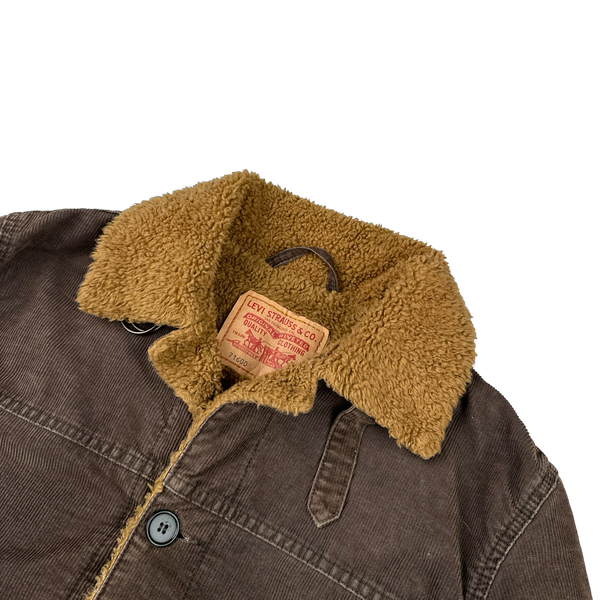 Levis Corduroy Shearling Fleece Collared Jacket - Medium