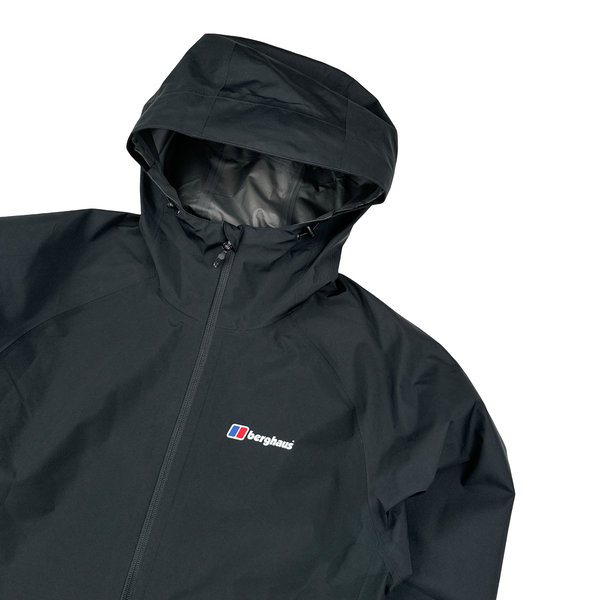 Berghaus Black Gore-tex Lightweight Hooded Raincoat - Small