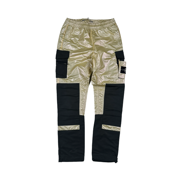 Stone Island Iridescent Reflective Cargo Trousers - 30"