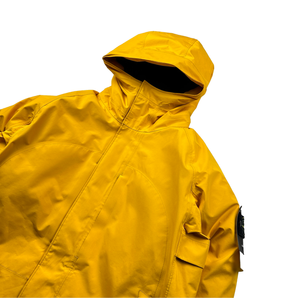 Stone Island Yellow 3L Goretex Puffer In Recycled Polyester Down - Large