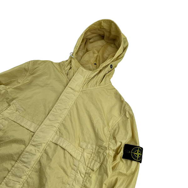 Stone Island 2013 Yellow Membrana TC Hooded Jacket - Medium