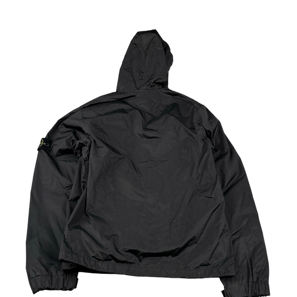 Stone Island 2007 Charcoal Nylon Metal Hooded Velvet Lined Jacket - Large
