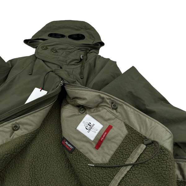 CP Company Khaki Dyshell Polartec Lined Goggle Field Jacket - Small, Medium, Large, 3XL