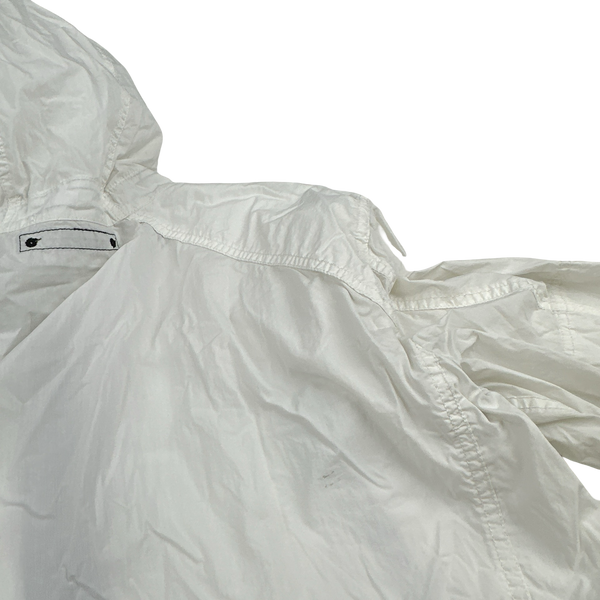 Stone Island 2009 Denims White Cotton Mesh Pocket Emblem Lightweight Jacket - Large