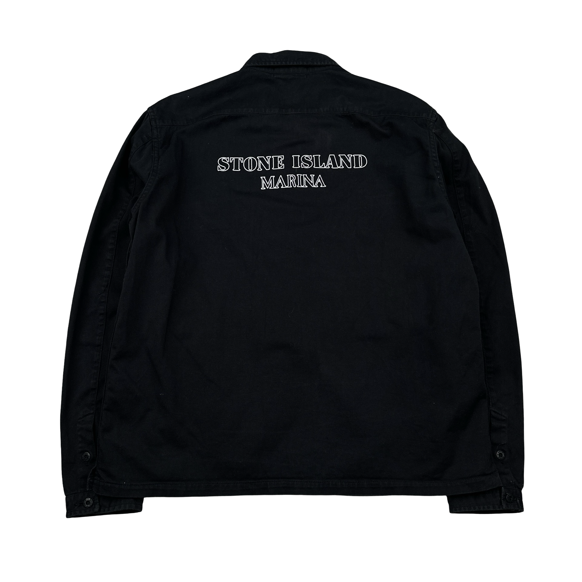 Stone Island 2015 Black Marina Denim Overshirt - XXL – Mat's Island