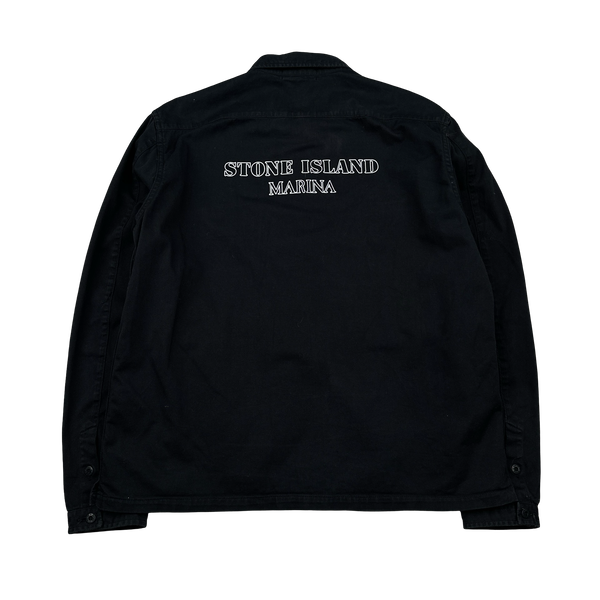 Stone Island 2015 Black Marina Denim Overshirt - XXL
