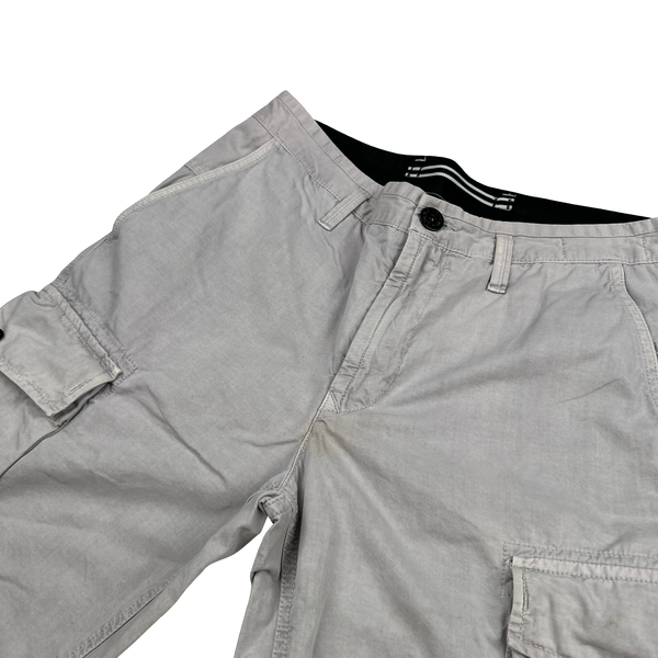 Stone Island 2020 Light Lilac Cotton Cargo Shorts - 29"