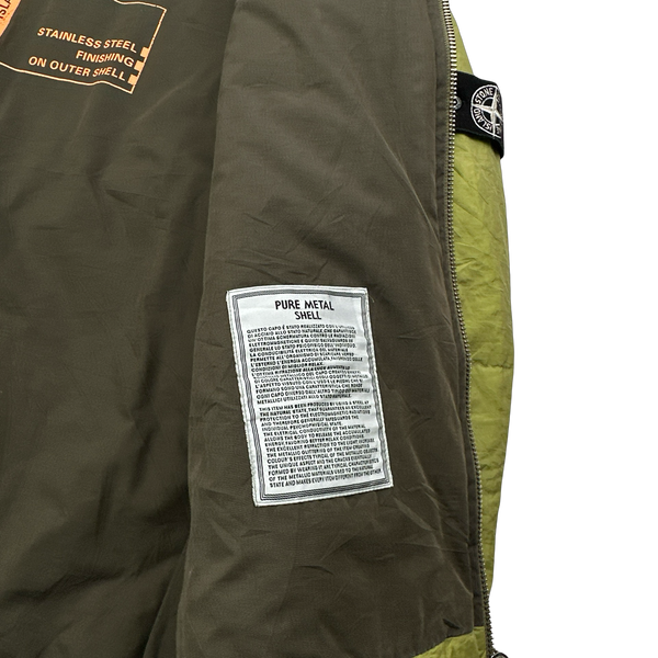 Stone Island AW2000 Hooded Green Pure Metal Shell - XL