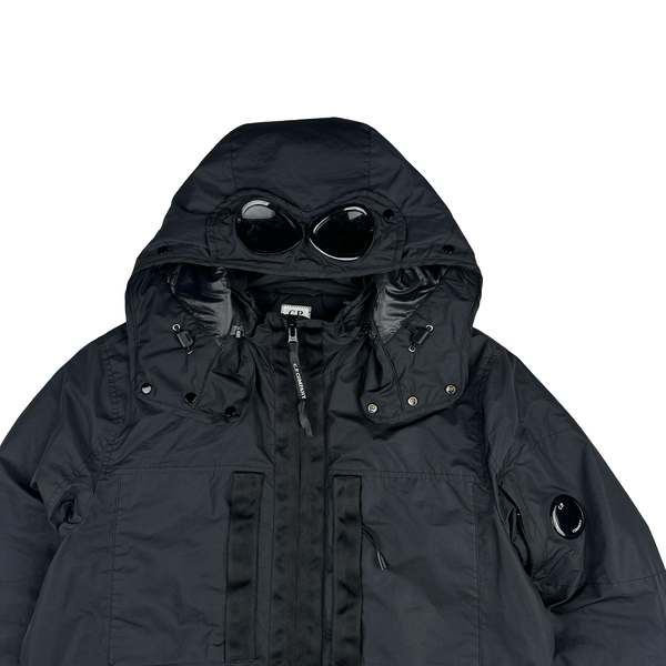 CP Company Black Micro M Goggle Jacket - Medium
