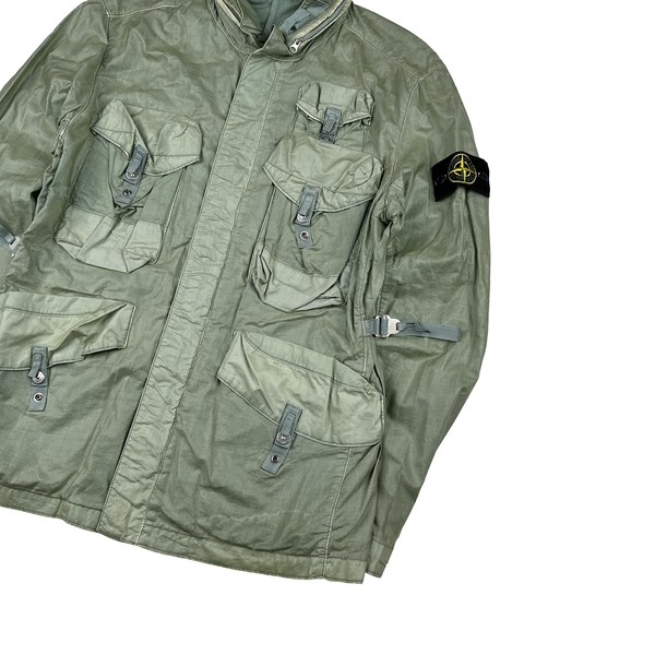 Stone Island 2009 Pale Green Multipocket Raso Jacket - Large