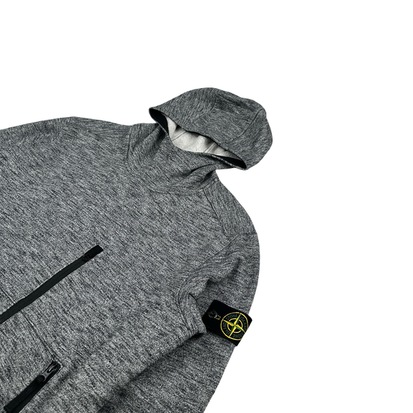 Stone Island 2018 Marl Cotton Pullover Hoodie - Large