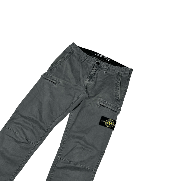 Stone Island 2019 Grey Cotton SK Cargo Trousers - 30"