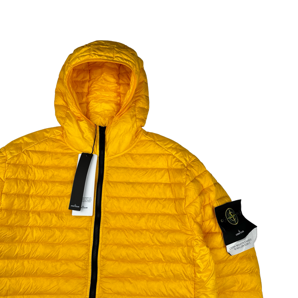 Stone Island 2022 Yellow Loom Woven R Nylon Down TC Puffer - XL, XXL