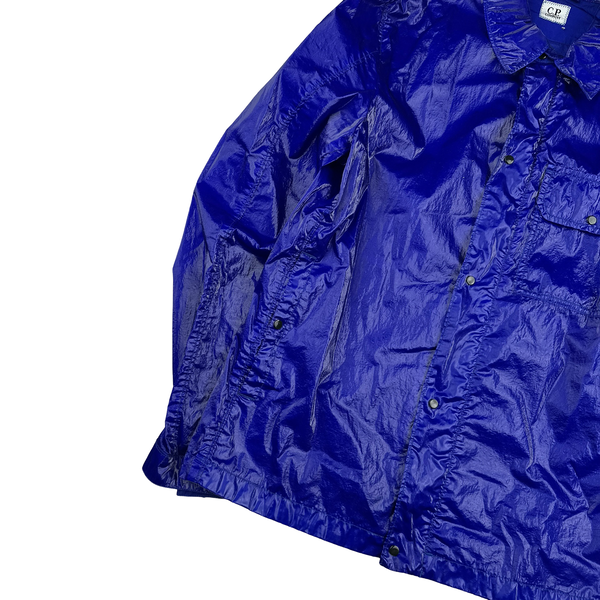CP Company Blue Lens View Zipped Cristal Overshirt - Medium