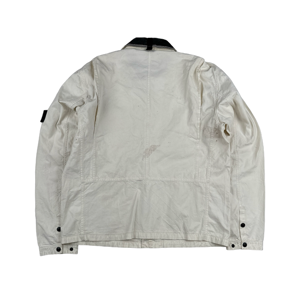 Stone Island 2006 Lino Flax Collared Zipped Bomber Jacket - XL