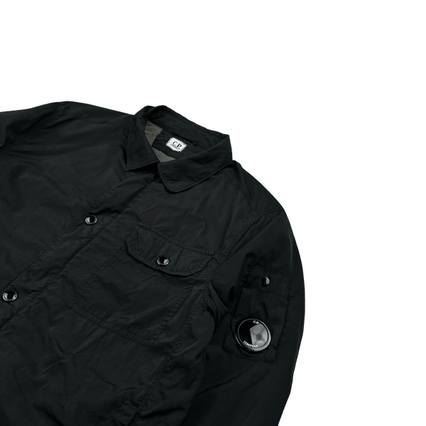 CP Company Black Lens Viewer Chrome Buttoned Overshirt - Medium