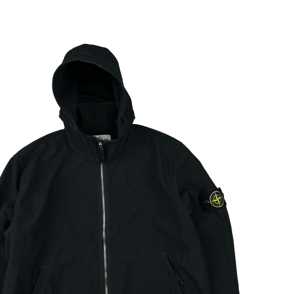 Stone Island 2019 Black Light Soft Shell R Jacket - Large