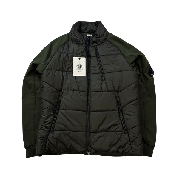 CP Company Khaki Hybrid Soft Shell Jacket - Large