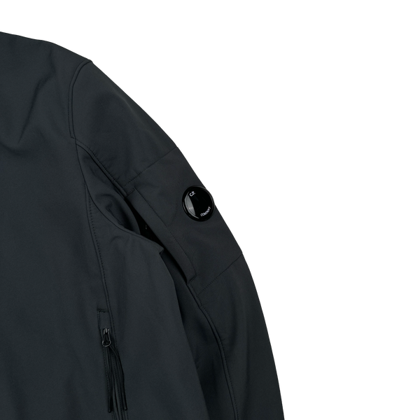 CP Company Charcoal Soft Shell R Hooded Jacket - Large