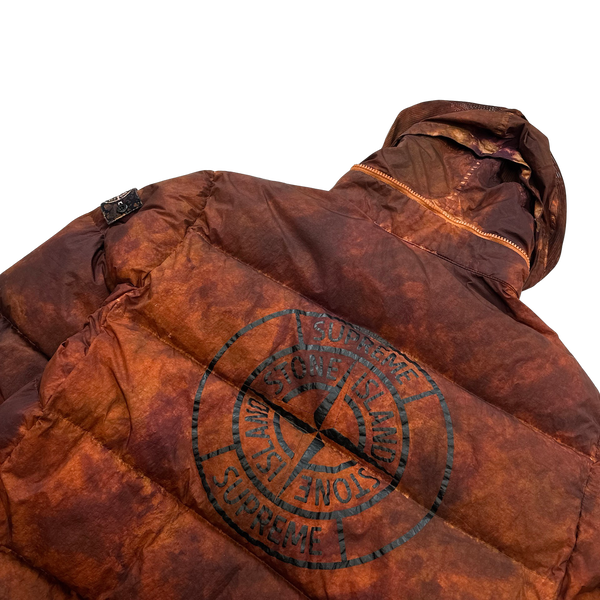 Stone Island x Supreme Paintball Camo Crinkle Reps Puffer Jacket - Small