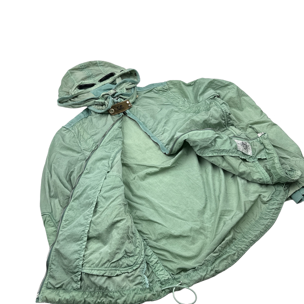 CP Company Chrome Shimmer Goggle Green Jacket - Medium