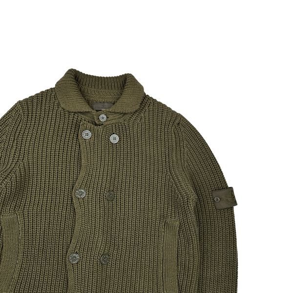 Stone Island 2012 Khaki Ghost Piece Double Breasted Cotton Knit