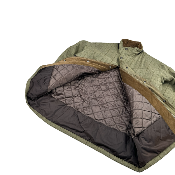 Barbour Checked Quilted Shooting Jacket - XL