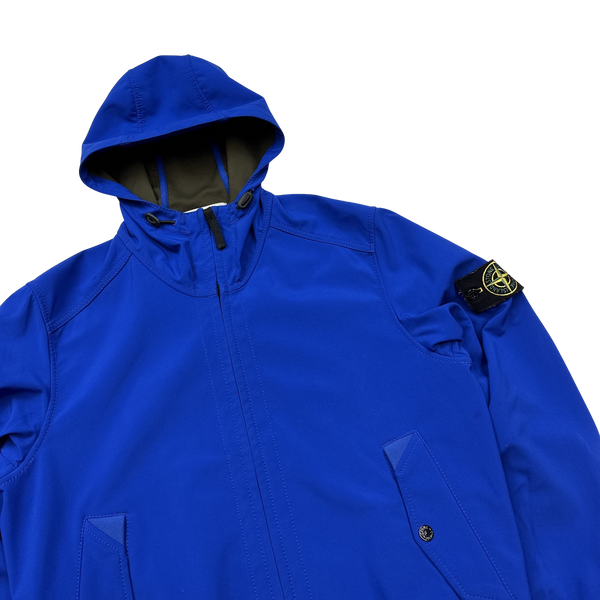 Stone Island Royal Blue Light Soft Shell R Jacket Medium