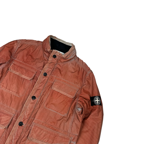 Stone Island 2012 Red Liquid Reflective Field Jacket - XL
