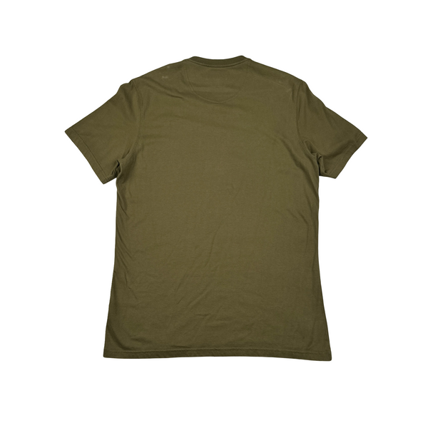 Barbour Khaki Spellout Short Sleeve T Shirt - Medium