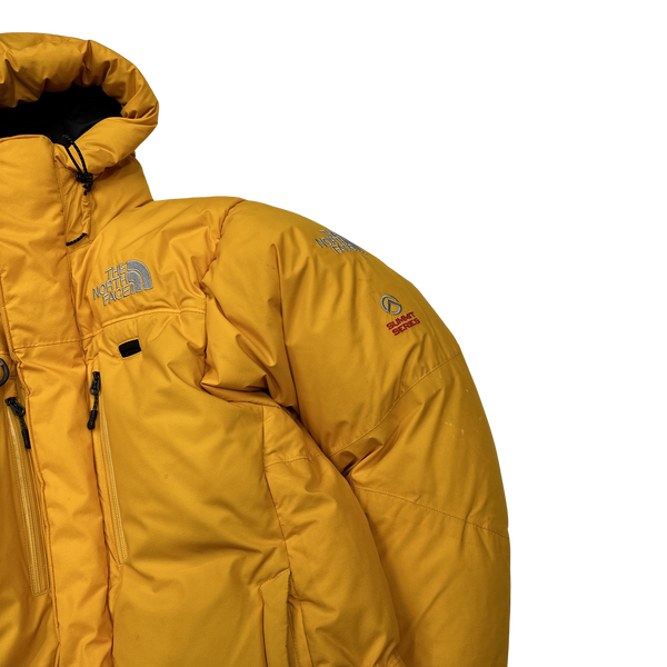 North Face Yellow Summit Series Down Filled Puffer Jacket - Small