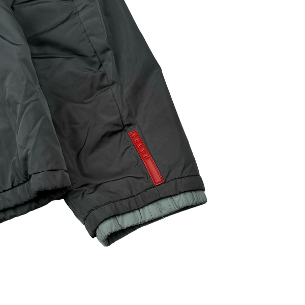 Prada Charcoal/Grey Reversible Jacket - Medium