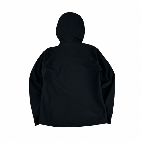 CP Company Black Soft Shell R Goggle Jacket - Small