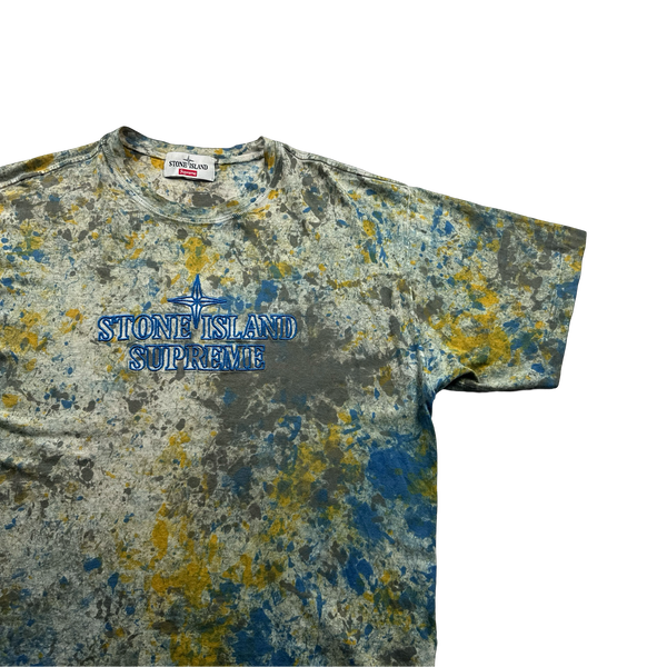 Stone Island x Supreme 2020 Paintball T Shirt - Medium