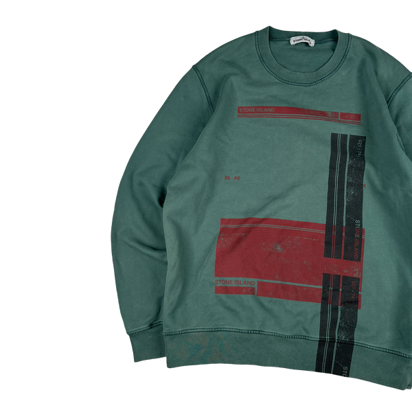 Stone Island 2021 Green Crewneck Pullover Jumper - XXL
