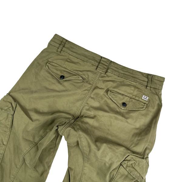 CP Company Khaki Ergonomic Fit Cargo Trousers - Small