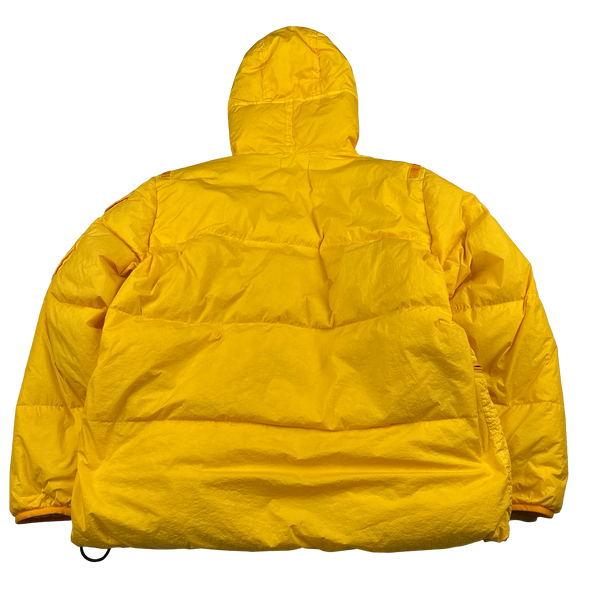 Stone Island 2022 Yellow Crinkle R-NY Down Puffer Jacket - XXL