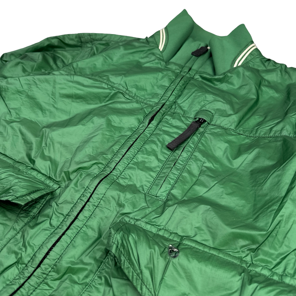 Stone Island 2012 Green Tyveck Micro Rip Stop Tyveck Bomber Jacket - Medium